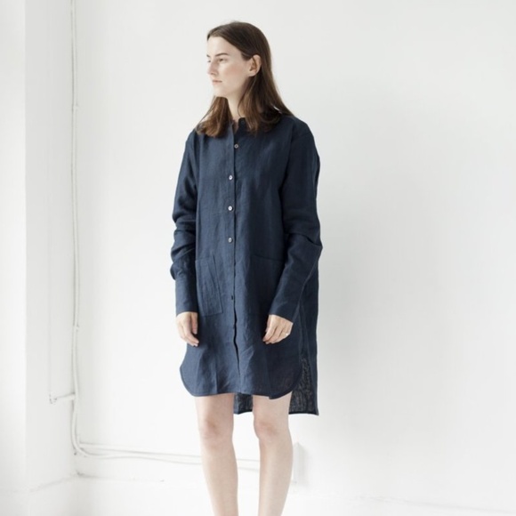 DEIJI STUDIOS linen tunic/dress/shirt/sleep shirt - Picture 1 of 6